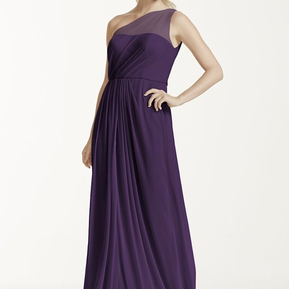 One shoulder formal gown